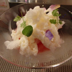 ミラヴィル インパクト - 夏果実のラタトゥイユ風とオリーブオイル風味のかき氷