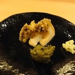 鮨 いとう - 鮑 〆張鶴酒蒸し。