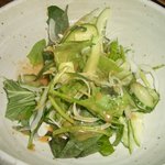 朝穫り有機野菜サラダ