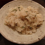 虎白 - お食事：太刀魚の炊き込みご飯(2015/10)