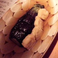 石塀小路豆ちゃ 京都 - 秋茄子と生麩の揚げ浸し。お茄子がやわらかくて、出汁が染みておいしかった。