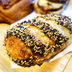 フードスケープ - 安納芋のパン。ちょっと固かったかなf^_^;)