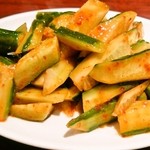 海輝 - 中国式きゅうりの和え物(350円)