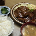 Wakanashokudou - 豚肉生姜焼定食800円151030 11:18