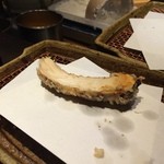 みかわ 是山居 - でっかい松茸。最も高価な食材