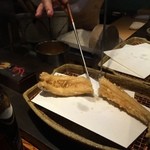 みかわ 是山居 - 写真に写らないけど、湯気がしゅわ～と上がる