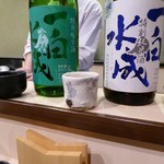 秋田 てんぷら みかわ - 二種呑み比べ・・。