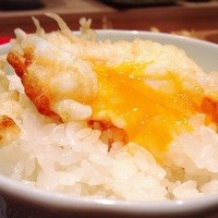 一心 金子 - 玉子の天ぷらのせごはん