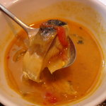 ナーガ・ラジャ - 鰯のココナッツです　野菜も入ったスープ状のカレーです