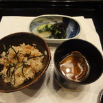 庭園の宿 石亭 - 食事、止椀、香物