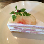 ハングカフェ - 2015.8.16  桃のケーキ