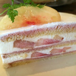 ハングカフェ - 2015.8.16  桃のケーキ