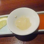 パパイヤリーフ東京 - 「活あさり麺」別添え調味料