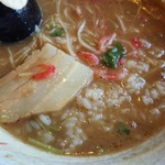 支那そば 無双庵 - ライスinえびそばスープ／27年11月