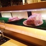 GINZA KOSO - カウンターの肉