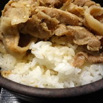 Yudetarou - ミニ豚丼セット 570円の豚丼