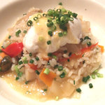 ブラッスリー・グー - ムール貝とホタテのリゾット風(Aランチの前菜)