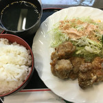 喫茶ふれあい - 和風から揚げ定食
