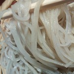 菊屋らん丸 - 大根そば￥950の千切り大根と極細十割蕎麦（H26.7.26撮影）