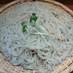 菊屋らん丸 - 大根そば￥950の千切り大根と極細十割蕎麦（H26.7.26撮影）