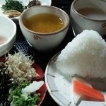 姫のそば ゆかり庵 - 今日は、イチヂクの甘露煮がデザート