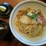 2015/10 鱧と松茸の土瓶蒸し つけ麺（1000円）