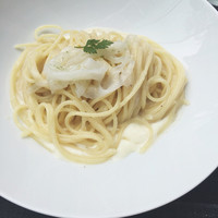 TRATTORIA CREATTA - チーズクリームのパスタ。ローマの代表的なパスタだそうです。チーズがしっかり濃厚で、味も濃くて美味しかった！