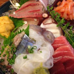 Miyoshi - いろいろな魚の刺身盛り合わせ