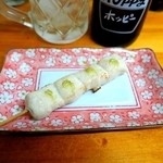 とりしん一 - ささみ￥130
淡泊なささみに繊細な山葵の風味が際立ちます