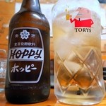 とりしん一 - ホッピー（ナカ・ソト）￥220