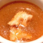 Yoshimichi - お肉のランチ 1200円 のスープ・ド・ポワソン