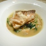 ル・ジャルダン・デ・サヴール - Le poisson de l'arrive dela marche braise au "MATSUTAKE"