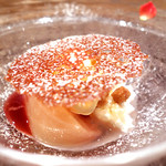 Le Caneton - 白桃　ヴェルベーヌの香りをまとわせながらコンポートに　グラスヴァニーユを添えて