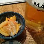 Kaisen Zan - お通し、柿の酢味噌和え