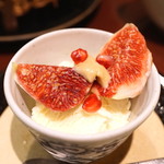 Chikuzen - デザート　（無花果とアイスクリーム）　(2015/10)