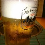 Shabushabuonyasai - 生ビール♪490円  容量は少なめ