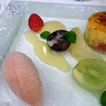 ザ・フジヤ - 富士屋ホテル「富士屋浪漫」冷たい無花果のグラタンとシャーベット