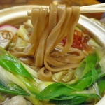 みのや - 全粒粉の麺であります。