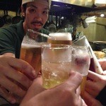 サッチモ - H.27.9.17.夜 私・相方・Rオーナー・R君・謎の女子二人組で乾杯♪【掲載許諾済】