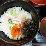 真野商店 - ヒラマサ海鮮丼