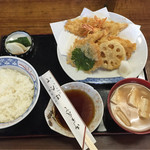 ほたて - 天ぷら定食880円