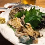 Kaisen Ichiba Nagasaki Kou - 活けあわび2個¥1300ちっちゃいけど美味しい(o^^o)