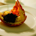 トラットリア グランボッカ - オマール海老のロースト キャビア添え