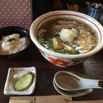 蕎麦見世のあみ - あんかけそばととろろごはん