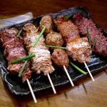 おまかせ串五本盛り￥650　2014.7.1
