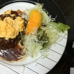 なんじゃろ 本店 - ハンバーグ定食（2015年10月24日　なんじゃろ）