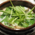 Uchi yama - 鱧と松茸の小鍋仕立て