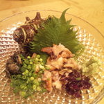 まつや - 2010/07サザエのお刺しみ