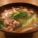 自家製粉石臼挽きうどん 青空blue - 地鶏南蛮うどん