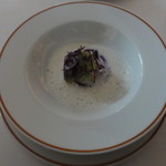 L'Arpége - 芽キャベツ、ゴルゴンゾーラ